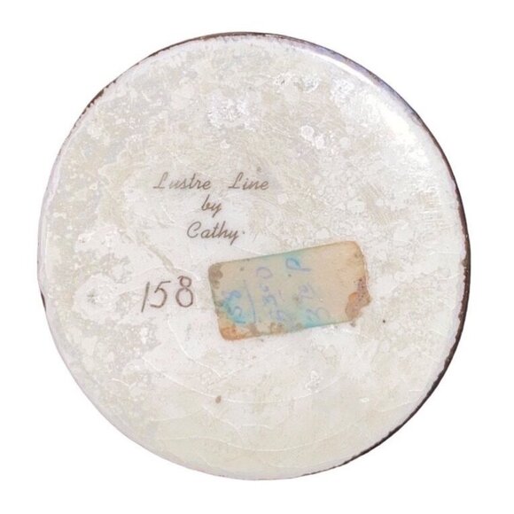 Vintage Lustre Line Pitcher With Gold Accents By Cathy - Picture 2 of 14